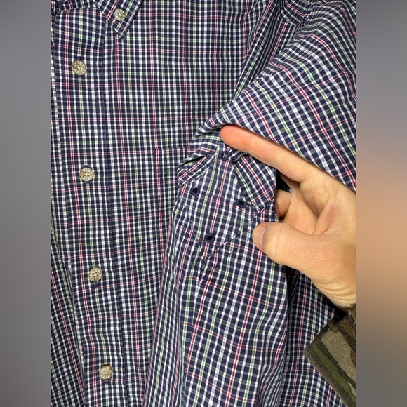 Ariat Pro Series Long Sleeve Plaid Button Down Shirt Workwear Size L - Picture 6 of 11